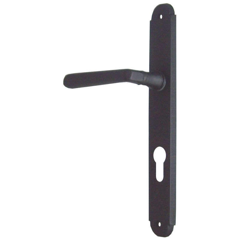 STEN štítové kování na dveře rozteč 72 mm  FAB Elegant-antik černá