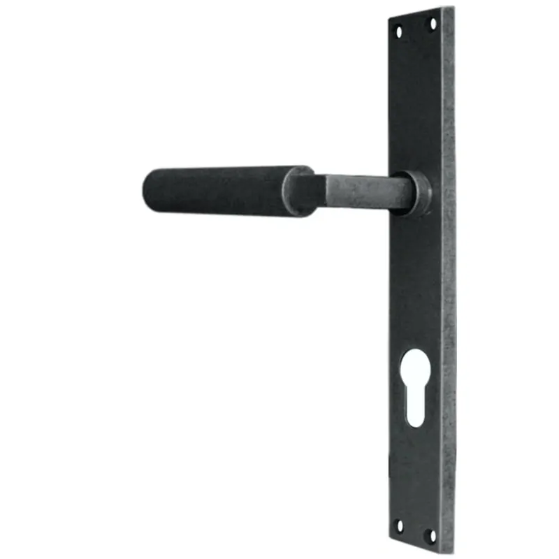 STEN štítové kování na dveře rozteč 72 mm FAB WEIMAR-antik černá