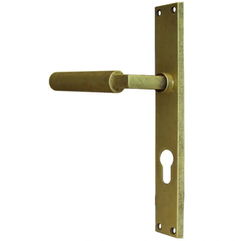 STEN štítové kování na dveře rozteč 72 mm  FAB WEIMAR-antik mosaz