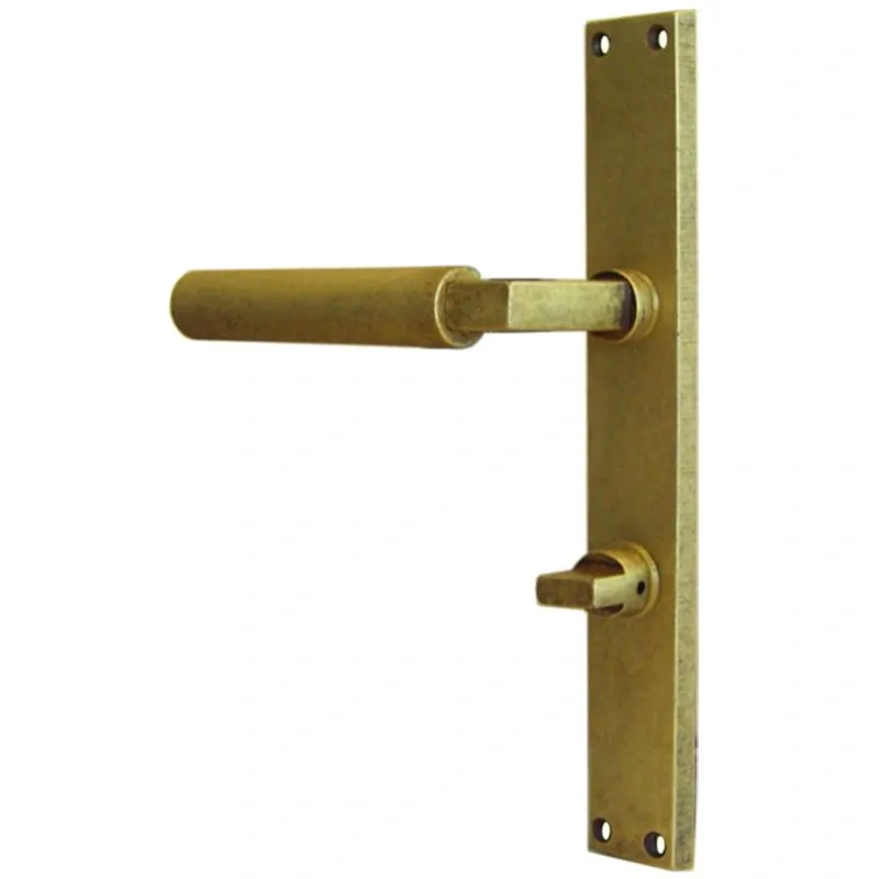 STEN štítové kování na dveře rozteč 72 mm WC WEIMAR-antik mosaz