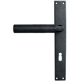 STEN štítové kování na dveře rozteč 72 mm pro dozický klíč WEIMAR - antik černá