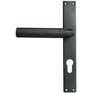 STEN štítové kování na dveře rozteč 72 mm FAB WEIMAR-antik černá