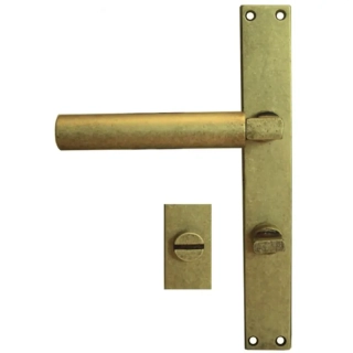 STEN štítové kování na dveře rozteč 72 mm WC WEIMAR-antik mosaz